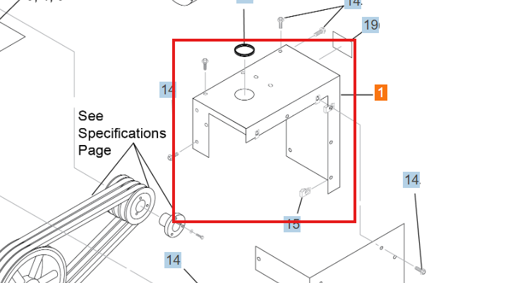 COVER, BELT GUARD, D1105 HFR/HHP
