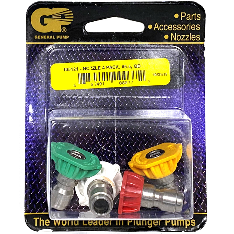 QC Nozzles, 4 Pack, 5.5 GP