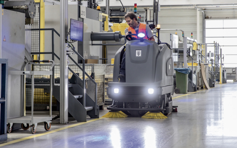 Ride-On Floor Scrubbers: