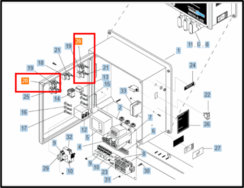 Block, Contact, N/C, M22-K01