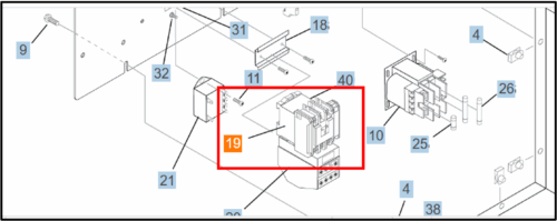 Contactor, Dp C25Fnf360T 60A