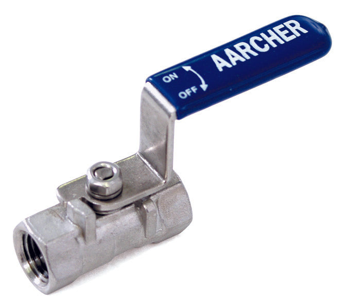 Ball Valve, S.S.1-Pc 800#, 1/4" Fpt