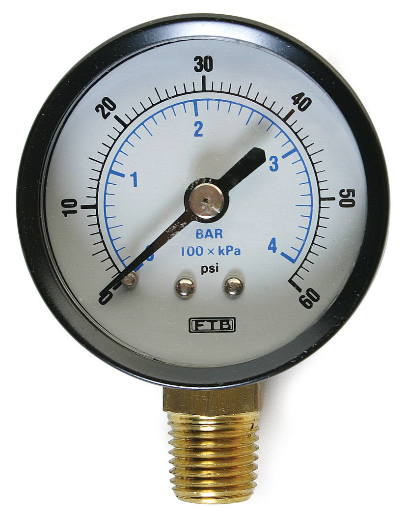 Gauge 60 Psi Btm 2' St. Dry