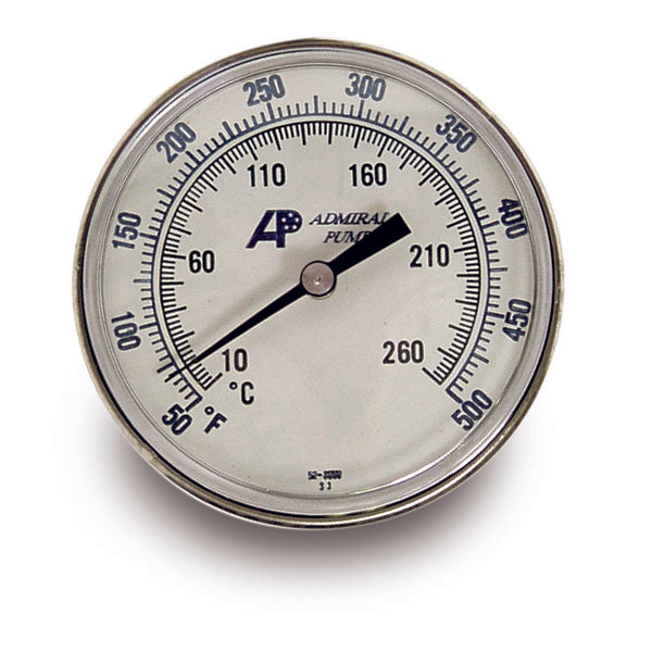 Temp.Gauge 50-550F/3'Dial