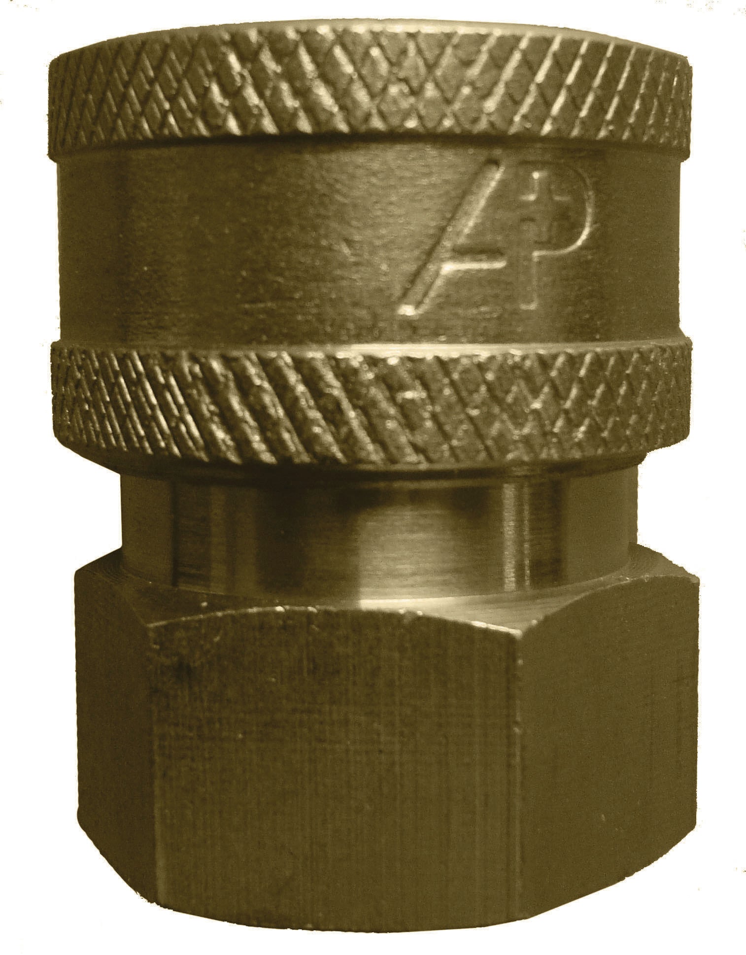 Coupler, 1/4" Female, Brass, A+